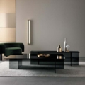 Tonelli Design Sestante stolik kawowy kwadratowy ze szkła