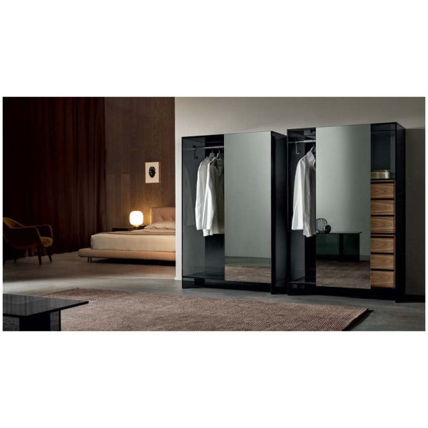 Tonelli-Design-Shoji-szafka-wysoka-z-lustrzanym-szklem-z-drzwiami-przesuwnymi-z-szufladami-A8 Tonelli Design Shoji szafka wysoka z lustrzanym szkłem z drzwiami przesuwnymi z szufladami