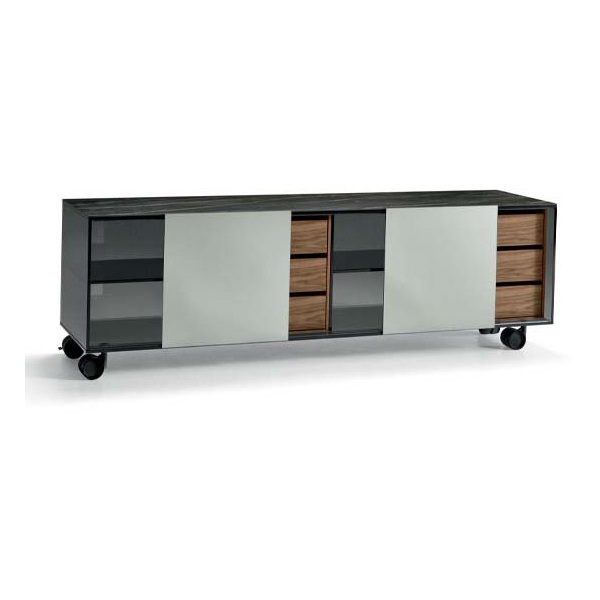 Tonelli-Design-Shoji-szafka-z-satynowego-szkla-z-drzwiami-przesuwnymi-A3 Tonelli Design Shoji szafka z satynowego szkła z drzwiami przesuwnymi