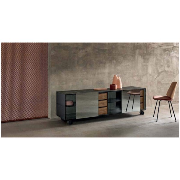 Tonelli-Design-Shoji-szafka-z-satynowego-szkla-z-drzwiami-przesuwnymi-A5 Tonelli Design Shoji szafka z satynowego szkła z drzwiami przesuwnymi