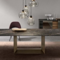 Tonelli Design T5 E stół do jadalni prostokątny rozkładany z ceramiki i metalu