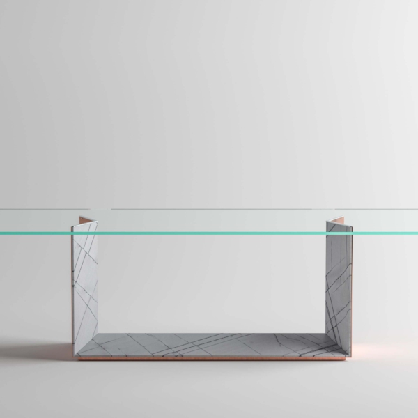 Tonelli-Design-T5_Stone-stol-z-blatem-ze-szkla-i-podstawa-ze-stali-nierdzewnej-i-marmuru-3 Tonelli Design T5_Stone stół z blatem ze szkła i podstawą ze stali nierdzewnej i marmuru