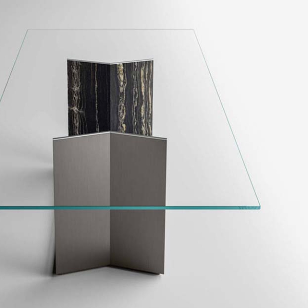 Tonelli-Design-T5_Stone-stol-z-blatem-ze-szkla-i-podstawa-ze-stali-nierdzewnej-i-marmuru-A1 Tonelli Design T5_Stone stół z blatem ze szkła i podstawą ze stali nierdzewnej i marmuru