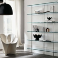 Tonelli Design Trasparenza szafka na książki modułowa ze szkła
