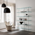 Tonelli Design Trasparenza szafka na książki modułowa ze szkła