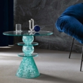 Tonelli Design Turchina stolik boczny ze szkła handmade