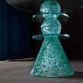 Tonelli Design Turchina stolik boczny ze szkła handmade