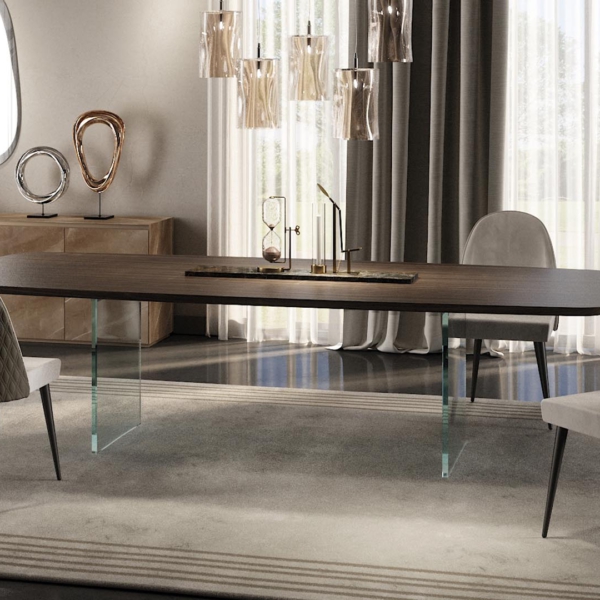 Reflex-MONOLITE-72-stol-do-jadalni-drewno-szklo-5 MONOLITE 72 stół do jadalni drewno szkło produkcji włoskiej prestiżowej marki meblowej Reflex.