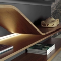 SEGNO regał/ biblioteczka drewno Pininfarina produkcji włoskiej prestiżowej marki meblowej Reflex.
