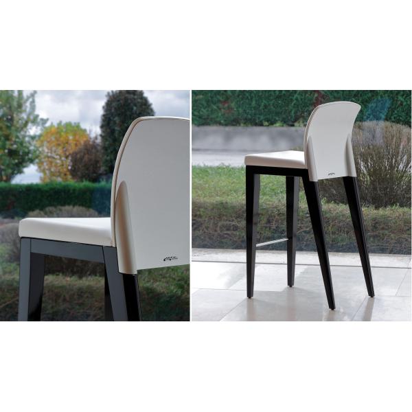 Reflex-SIT-Stolek-barowy-drewno-skora-Pininfarina SIT Stołek barowy drewno skóra Pininfarina produkcji włoskiej prestiżowej marki meblowej Reflex.