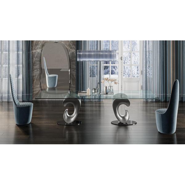 Reflex-SWAN-Krzeslo-drewno-skora SWAN Krzesło drewno skóra produkcji włoskiej prestiżowej marki meblowej Reflex.