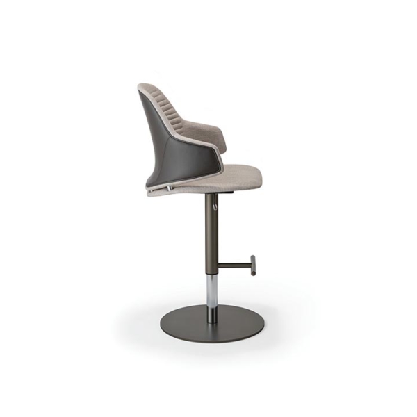 Reflex-VELA-stolek-barowy-hoker-drewno-skora-Pininfarina-3 VELA stołek barowy hoker drewno skóra Pininfarina produkcji włoskiej prestiżowej marki meblowej Reflex.