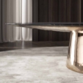 Emmemobili UFO IN BRONZE 1 stół do jadalni projekt Ferruccio Laviani