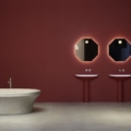 Antoniolupi Calice umywalka wisząca design Domenico De Palo E Mario Ferrarini