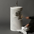 Antoniolupi Introverso umywalka wolnostojąca design Paolo Ulian