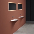 Antoniolupi Silenzio umywalka wisząca design Domenico De Palo