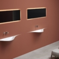 Antoniolupi Silenzio umywalka wisząca design Domenico De Palo