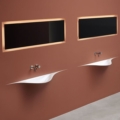 Antoniolupi Silenzio umywalka wisząca design Domenico De Palo