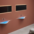 Antoniolupi Silenzio umywalka wisząca design Domenico De Palo