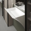 Antoniolupi Strappo umywalka wisząca design Domenico De Palo