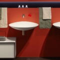 Antoniolupi Venere umywalka wisząca design Mario Ferrarini