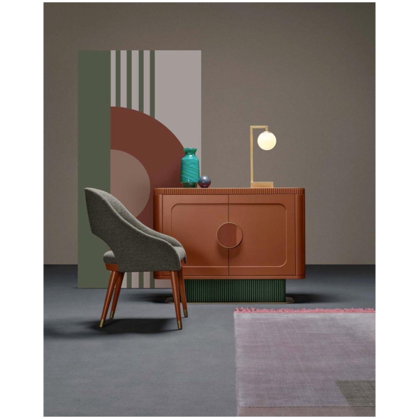 Scappini-Home-Embrace-Krzeslo-12 Scappini Home Embrace Chair, krzesło z skórą DAK-DI 0229 i tkaniną AZI-GL 803, konstrukcja w kolorze 7026 GRANITE GREY.