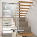 Scappini Home, stolik kawowy Mid Occasional N10-M, blat marmurowy, podstawa mosiężna, baza drewniana w kolorze Granite Grey.