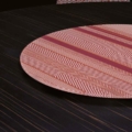 Scappini Home Lazy Susan Twist, obrotowa taca ze szkła w miedzianym brązie, z mechanizmem kulowym, średnica 60 cm.