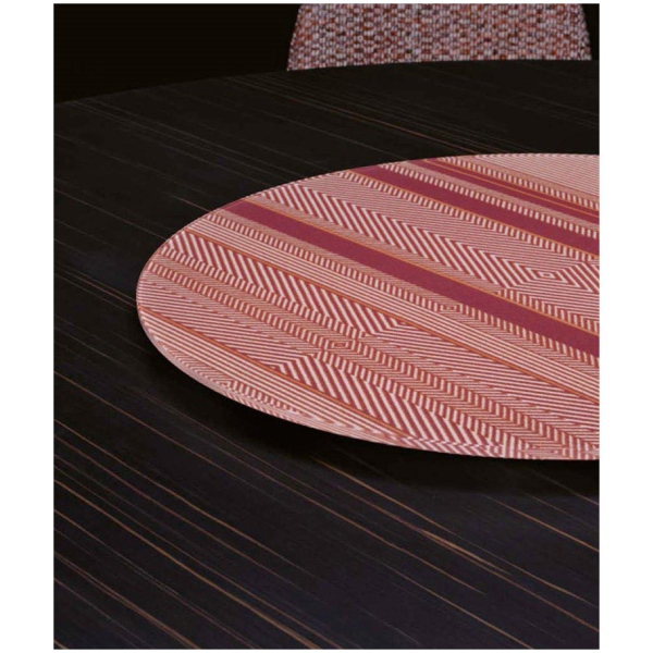 Scappini-Home-Twist-Lazy-Susan-taca-obrotowa-2 Scappini Home Lazy Susan Twist, obrotowa taca ze szkła w miedzianym brązie, z mechanizmem kulowym, średnica 60 cm.