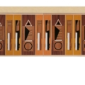 Laurameroni AR 2 Komoda z intarsją z kolekcji Intarsia Limited Edition projektu Aldo Rossi