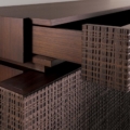 Laurameroni BD 10 Komoda drewno i aluminium z kolekcji Maxima projektu Bartoli Design
