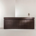 Laurameroni BD 10 Komoda drewno i aluminium z kolekcji Maxima projektu Bartoli Design