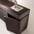 Laurameroni BD 10 Komoda drewno i aluminium z kolekcji Maxima projektu Bartoli Design