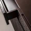 Laurameroni BD 10 Komoda drewno i aluminium z kolekcji Maxima projektu Bartoli Design