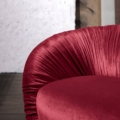 Laurameroni Drapè Lounge Fotel obrotowy skórzany z kolekcji Drapè projektu Bartoli Design