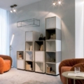 Laurameroni Drapè Lounge Fotel obrotowy skórzany z kolekcji Drapè projektu Bartoli Design