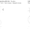 Laurameroni Echo Stoliki niskie mosiądz marmur szkło z kolekcji Echo projektu Bartoli Design