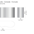 Laurameroni Infinity Console Konsola drewniana lakierowana z kolekcji Infinity projektu Cesare Arosio