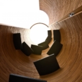 Laurameroni Kylindros Szafa fornirowana barek z kolekcji Decor projektu Bartoli Design