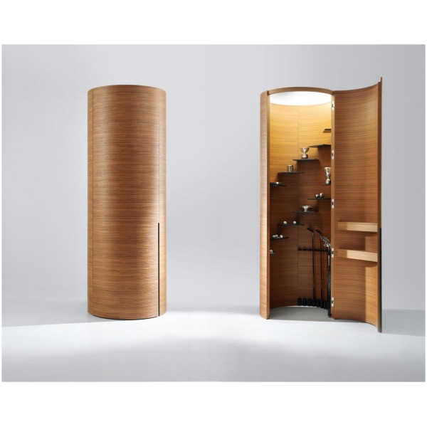 Laurameroni Kylindros Szafa fornirowana barek z kolekcji Decor projektu Bartoli Design