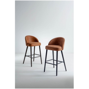 Laurameroni LV 101 Stool Hoker barowy tapicerowany z kolekcji projektu Laurameroni