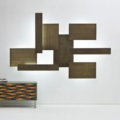Laurameroni Lightwall Lampa ścienna metalowa podświetlana instalacja z kolekcji Elements projektu Mark Anderson