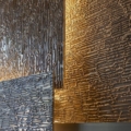 Laurameroni Lightwall Lampa ścienna metalowa podświetlana instalacja z kolekcji Elements projektu Mark Anderson