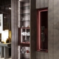 Laurameroni Line Cabinet System Szafka ścienna modułowa drewniana regał z kolekcji Line projektu Cesare Arosio
