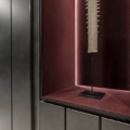 Laurameroni Line Cabinet System Szafka ścienna modułowa drewniana regał z kolekcji Line projektu Cesare Arosio