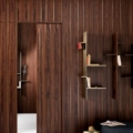 Laurameroni Line Sliding Door Drzwi przesuwne mosiądz z kolekcji Line projektu Cesare Arosio