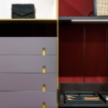 Laurameroni Line Walk-in Closet Szafa garderoba walk-in z metalowymi profilami z kolekcji Line projektu Cesare Arosio