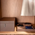 Laurameroni Line Wardrobe Garderoba szafa z drewnianymi drzwiami system z kolekcji Line projektu Cesare Arosio