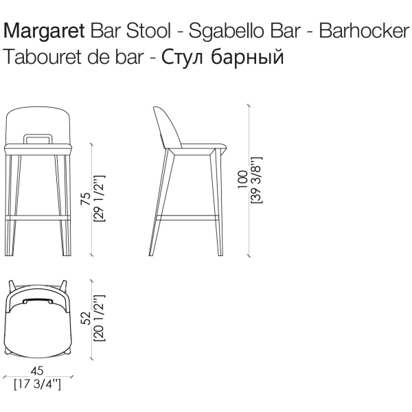 Laurameroni-Margaret-Bar-Stool-Hoker-drewniany-miekkim-siedziskiem-kolekcja-Margaret-Cesare-Arosio-16.jpg Laurameroni Margaret Bar Stool Hoker drewniany miękkim siedziskiem z kolekcji Margaret projektu Cesare Arosio