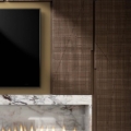 Laurameroni Maxima Cabinet System System szafek ściennych regał Liquid Metal z kolekcji Maxima projektu Bartoli Design